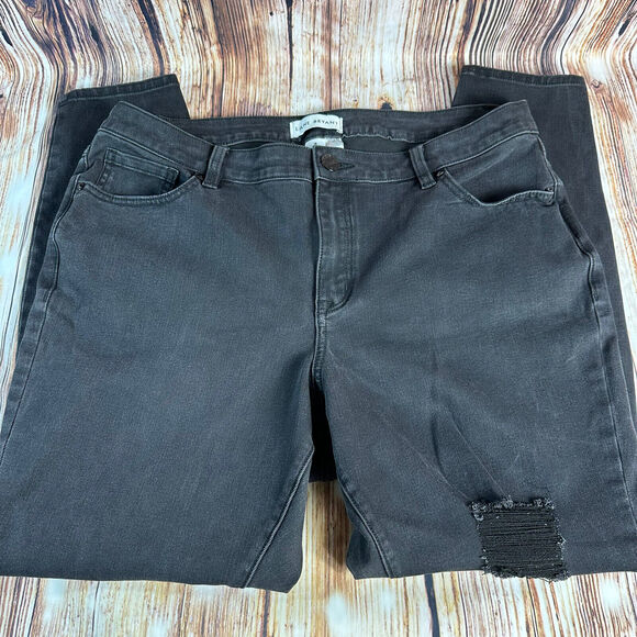 Lane Bryant FLEX High Rise Skinny Womens Size 16 Black Jeans Denim Pants 35x27 - Picture 2 of 10